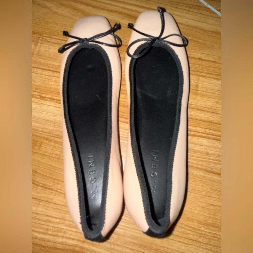 New M. Gemi The Danza Ballet Italian Calfskin Hidden Wedge Flat Shoes Size 11 - Picture 5 of 7